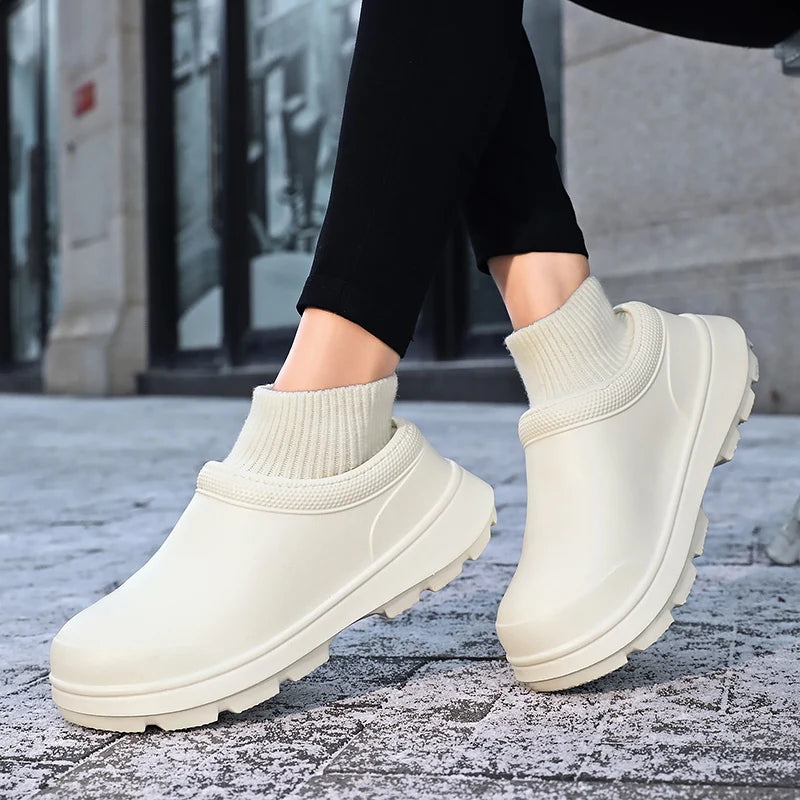 Cotton Shoes Home Slippers EVA Slippers for Men Indoor Women'S Casual Flat Shoes Cotton Slippers Indoor Home Non-Slip Thick Sole