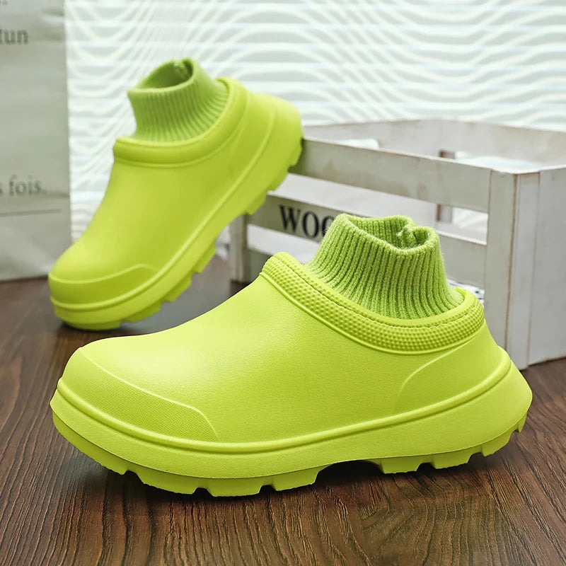 Cotton Shoes Home Slippers EVA Slippers for Men Indoor Women'S Casual Flat Shoes Cotton Slippers Indoor Home Non-Slip Thick Sole