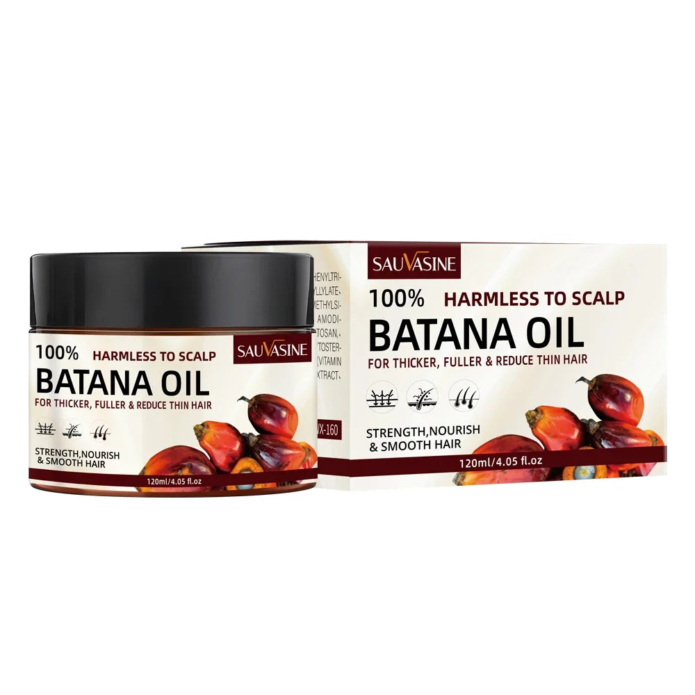 100% Pure Batana Oil Hair Conditioner Natural Hair Treatment Oil Promote Hair Wellness for Treating Hair Loss Anti-Breakage Hair